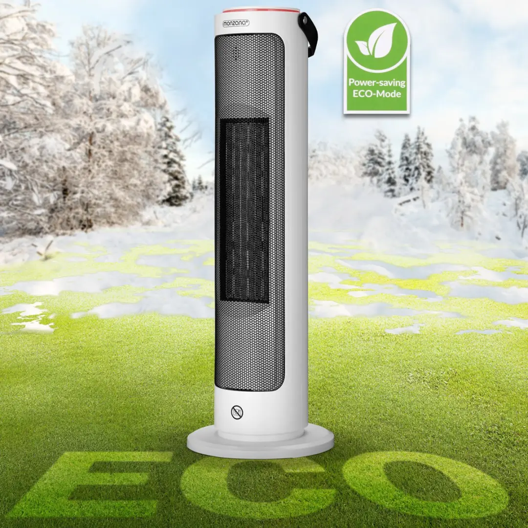 Monzana Keramische Ventilatorkachel 2000W - 4 Standen