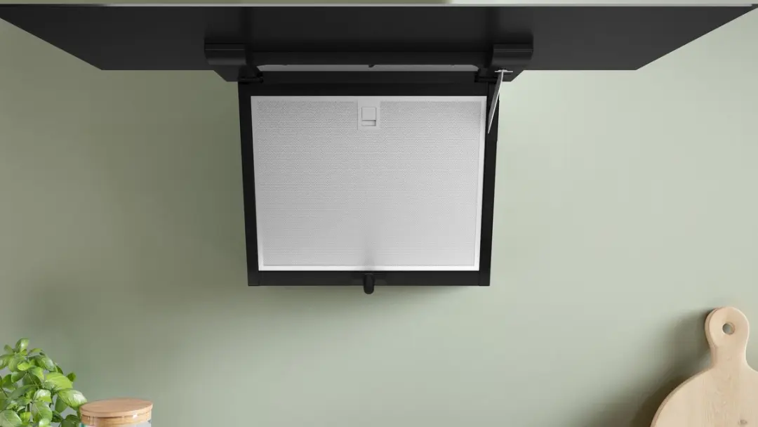 Bosch DWJ87FN60 Afzuigkap - 687 m³/u - 3 standen - 2 lampen - Zwart/roestvrijstaal