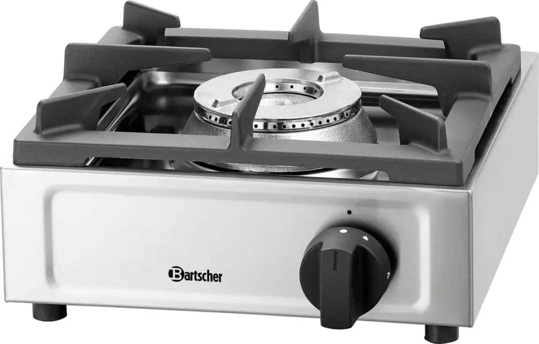 Bartscher 1K650 Gaskooktoestel 6500W - 1 Pit - Zilver/Zwart - afbeelding 6 van 6