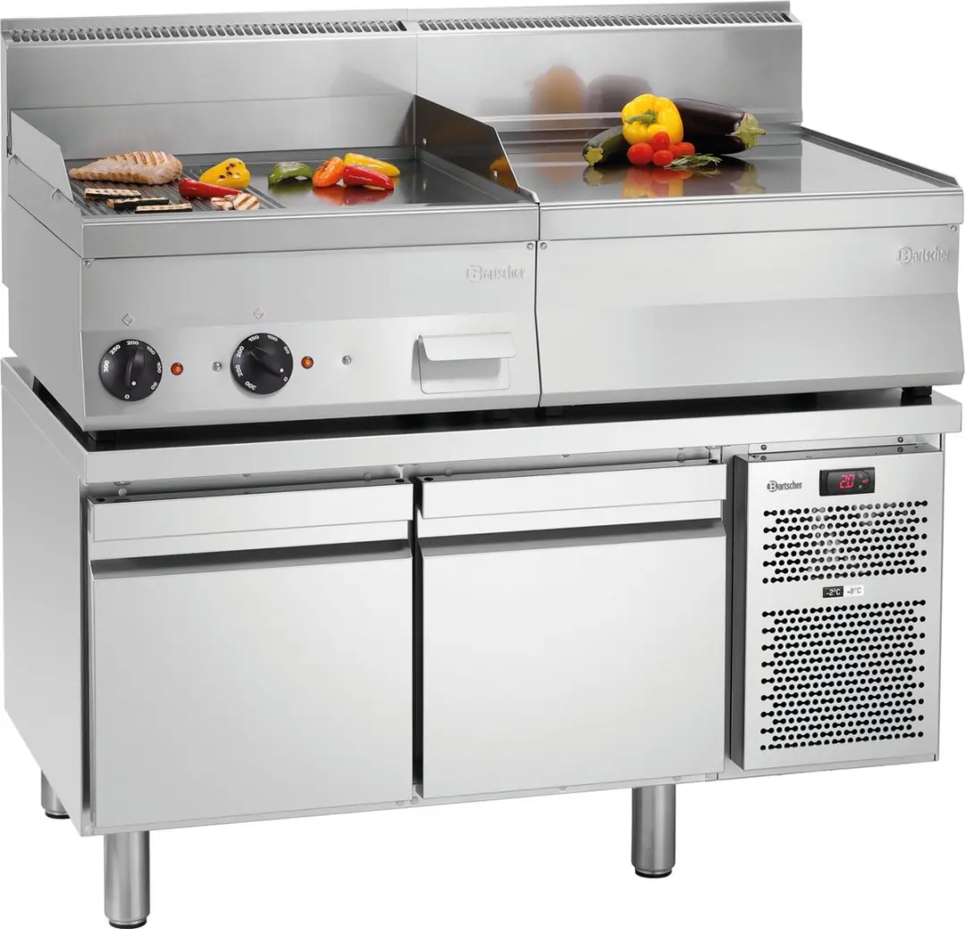 Bartscher Koelwerkbank 180L - 2 Laden GN 1/1 - -2°C/+8°C - Roestvrijstaal