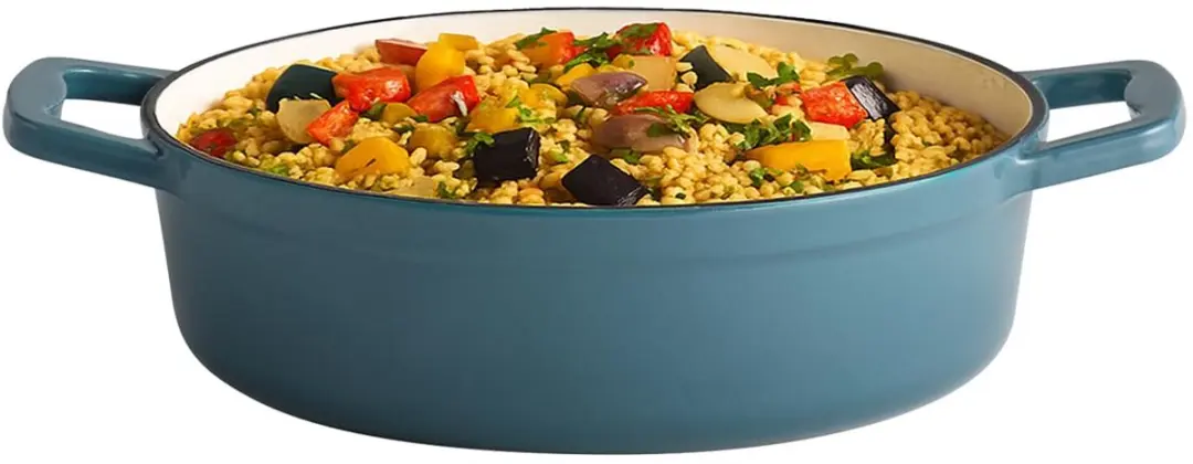 APS Braadpan 25cm 2,5L - Gietijzer Geëmailleerd Turquoise