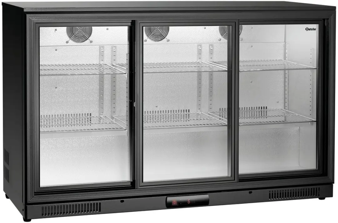 Bartscher Barkoelkast 270L - 6 Plateaus - Zwart