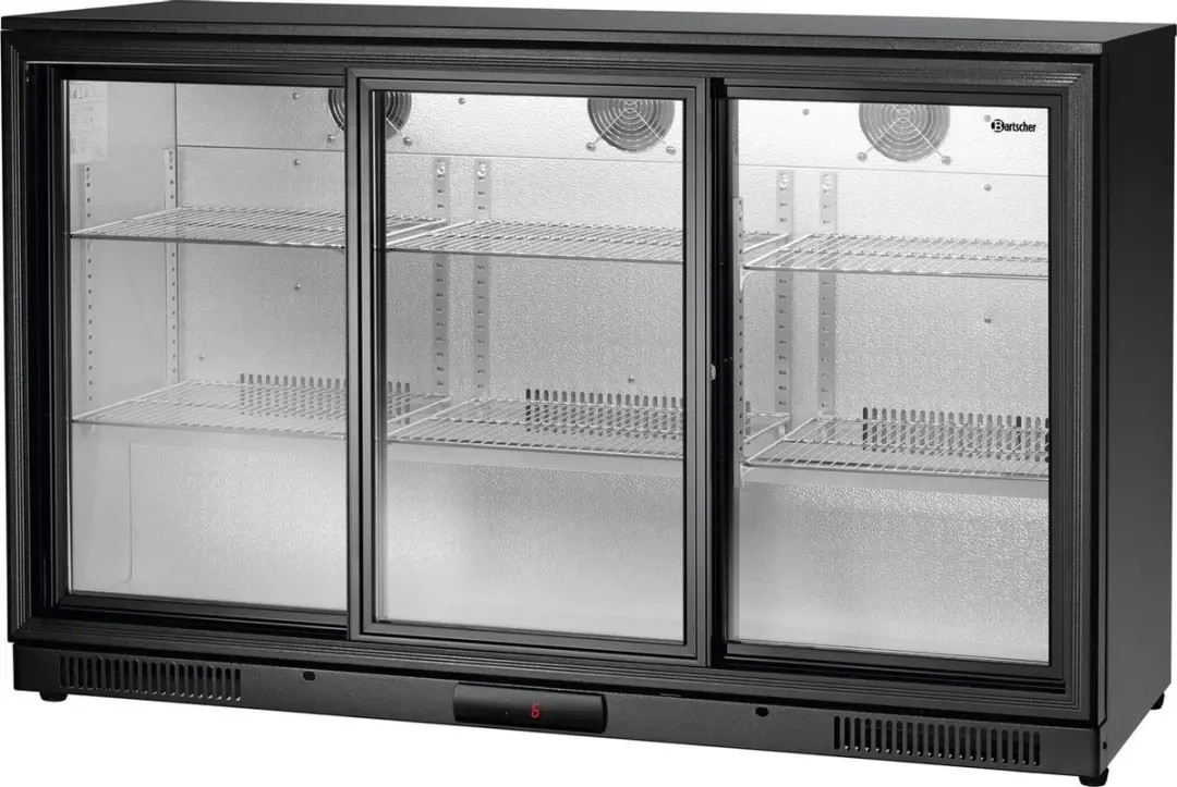 Bartscher Barkoelkast 270L - 6 Plateaus - Zwart