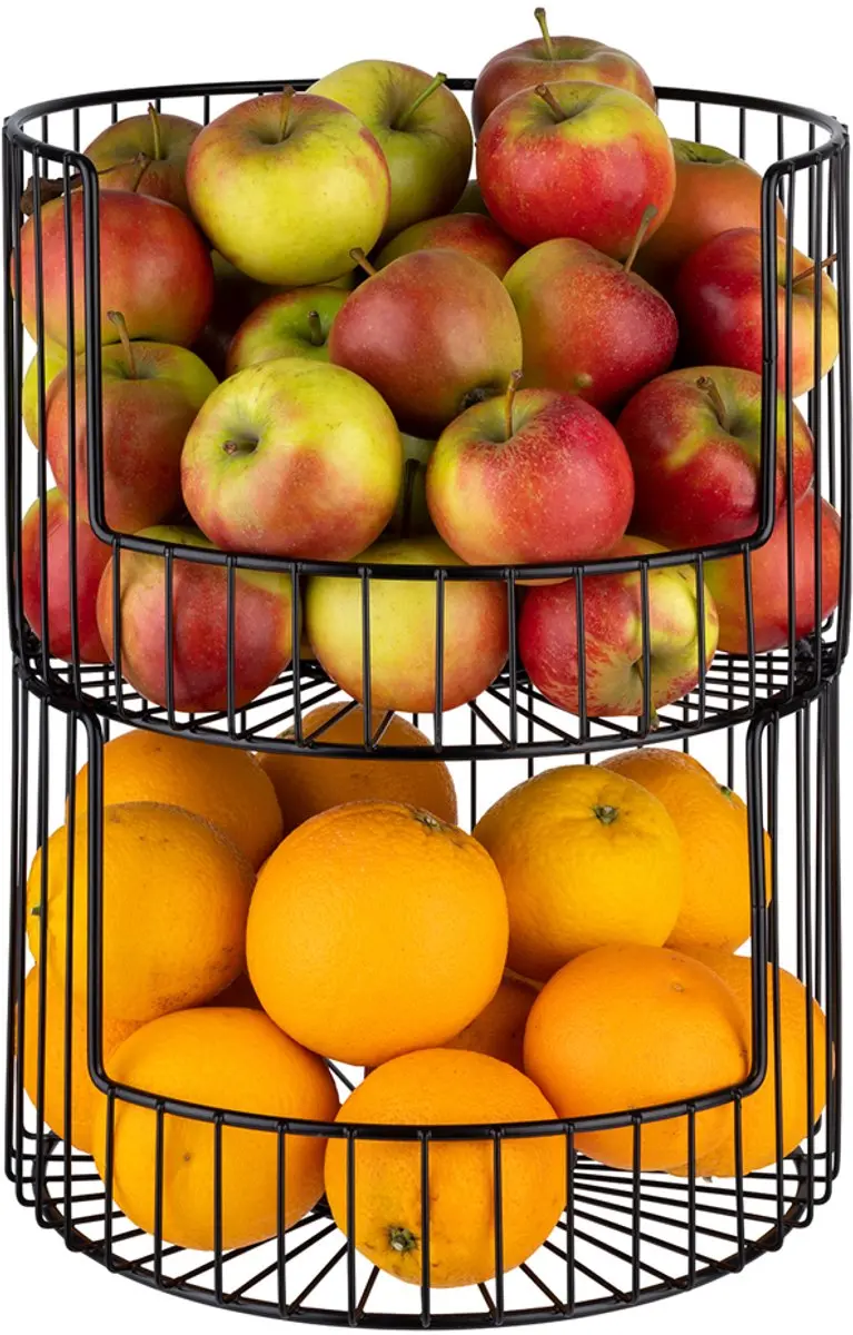 APS Brood- en fruitmand 27.5cm - Zwart