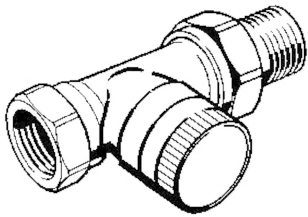 Danfoss RLV 10 R Retourkoppeling 3/8"