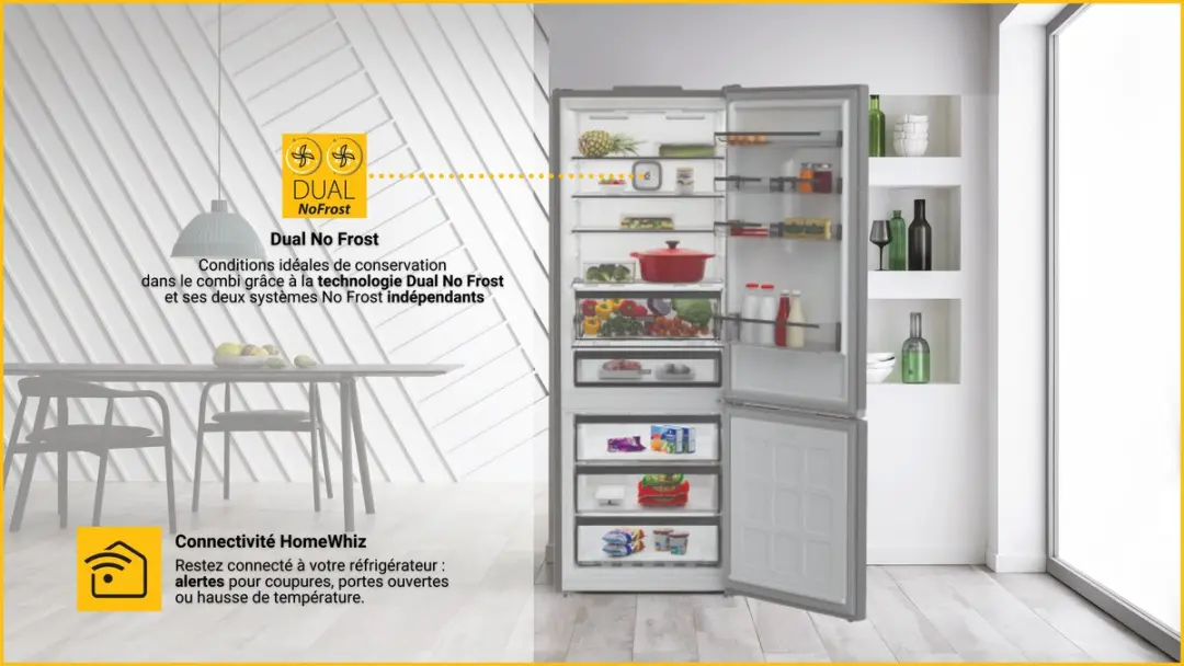 Whirlpool WHG2 6574W XK5E Vrijstaande Koelkast 578L - Zwart - afbeelding 6 van 6