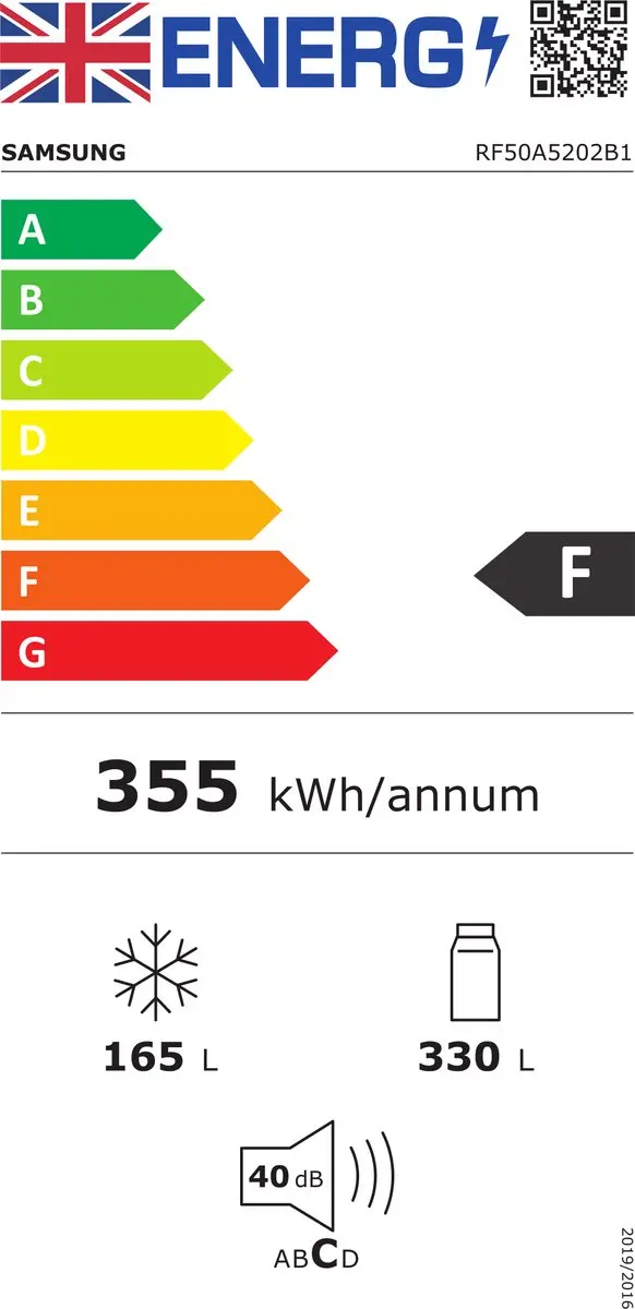 Samsung RF50A5202B1/EU Koel-vriescombinatie - 512L - Zwart