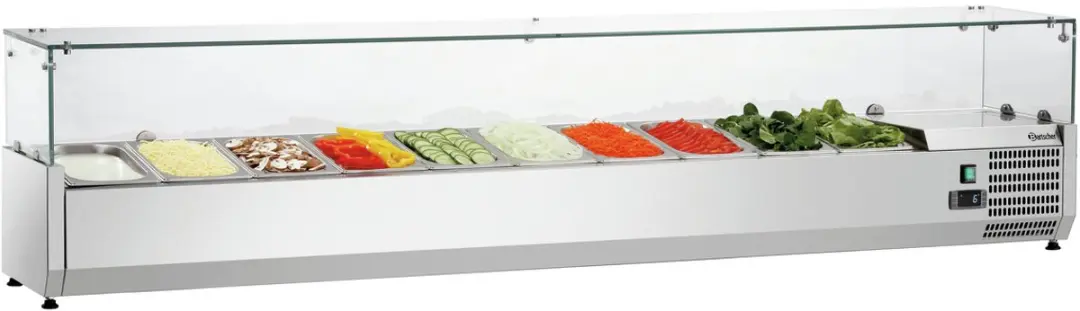 Bartscher GL4-2001 Koelopzetvitrine - 110274 - RVS