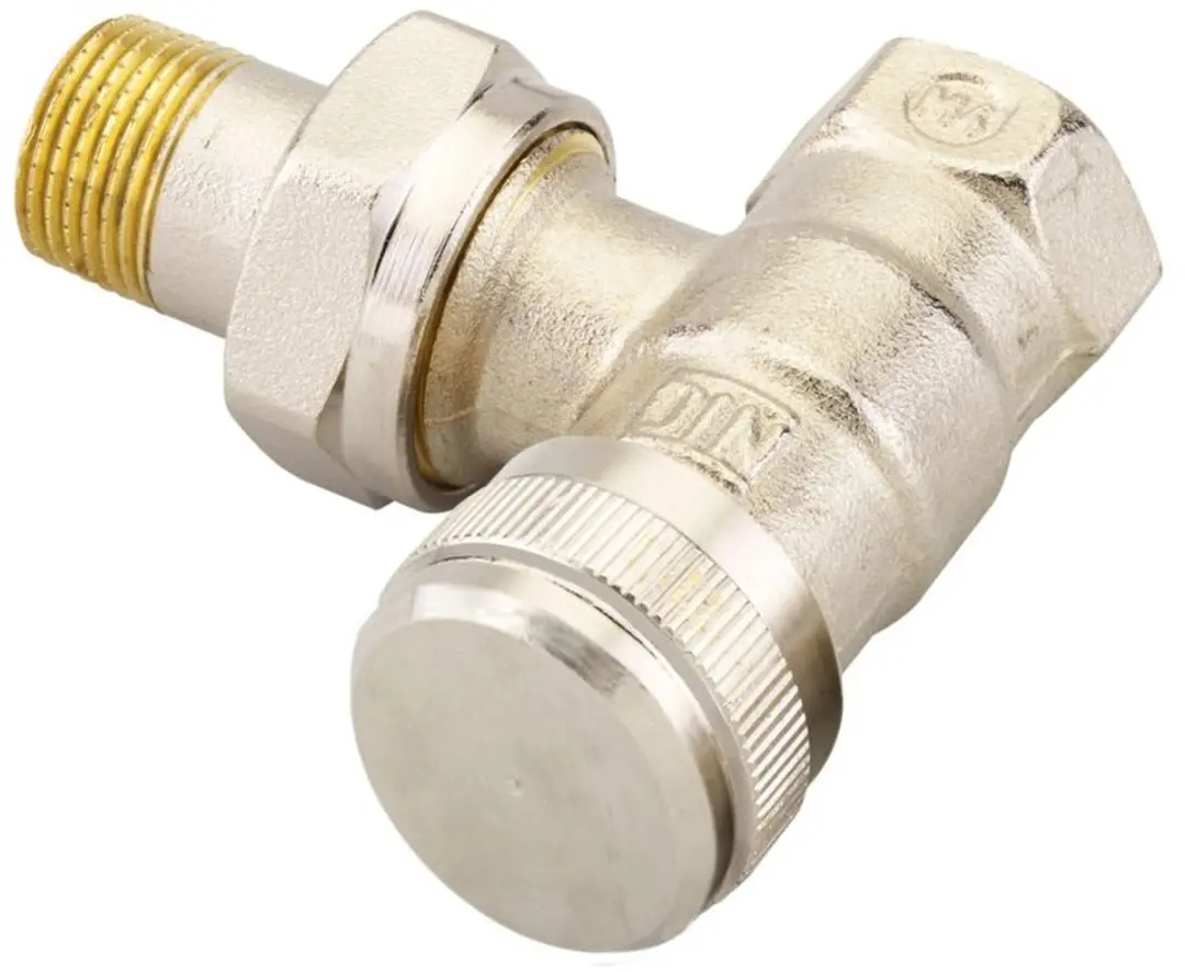 Danfoss RLV 10 Retourventiel 3/8" - Vernikkeld