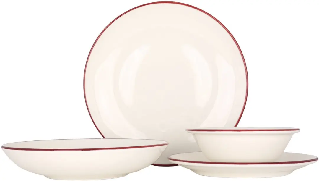 Bonna Linea Burgundy Serviesset