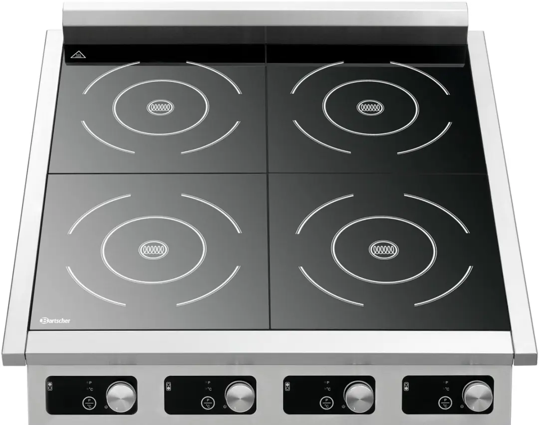 Bartscher Inductiekookplaat 4P 50-1 TCK 400V - 2x 5000W - RVS