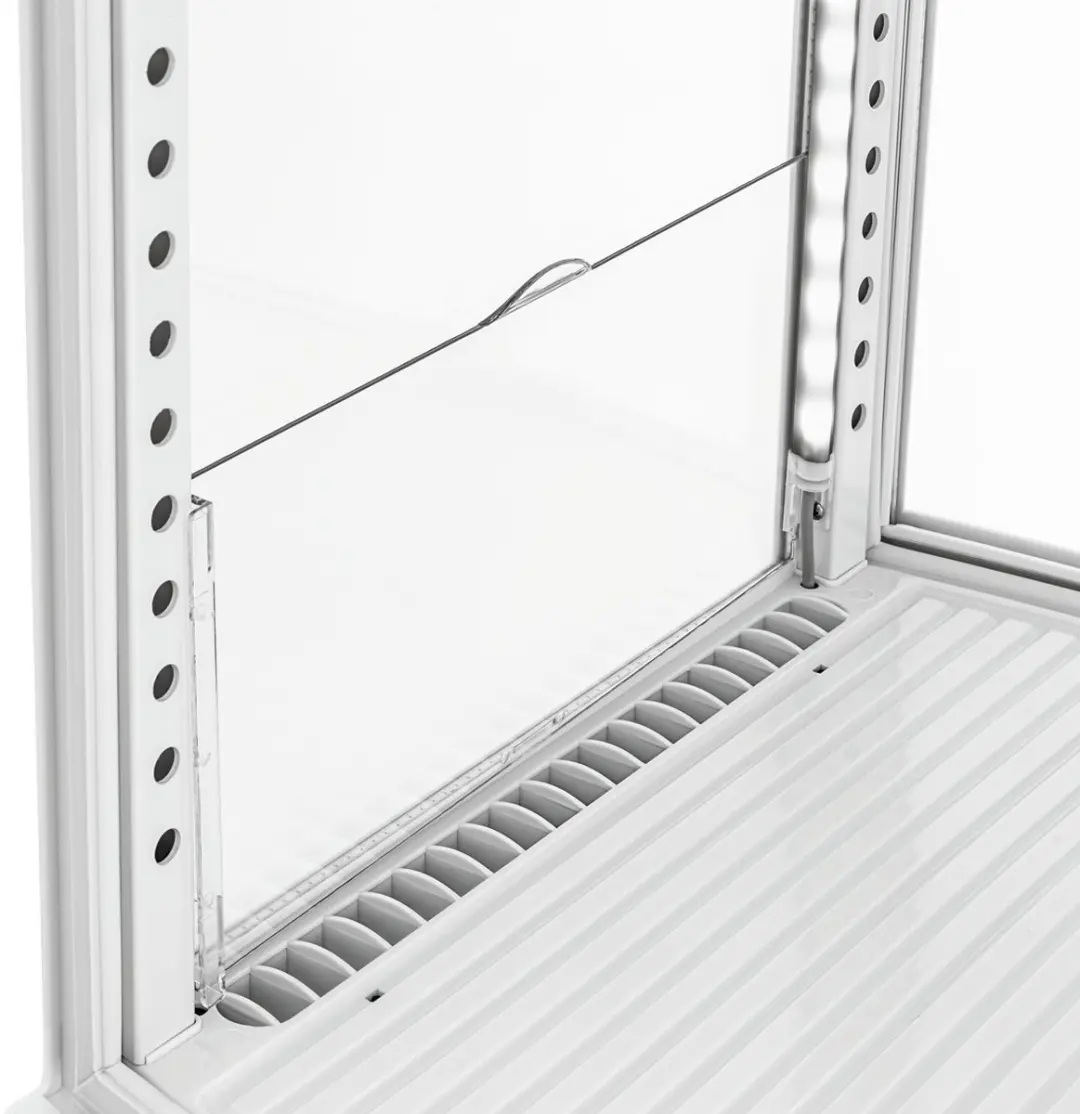 Bartscher 700287 Mini-koelvitrine 75L - Wit - 4 Niveaus