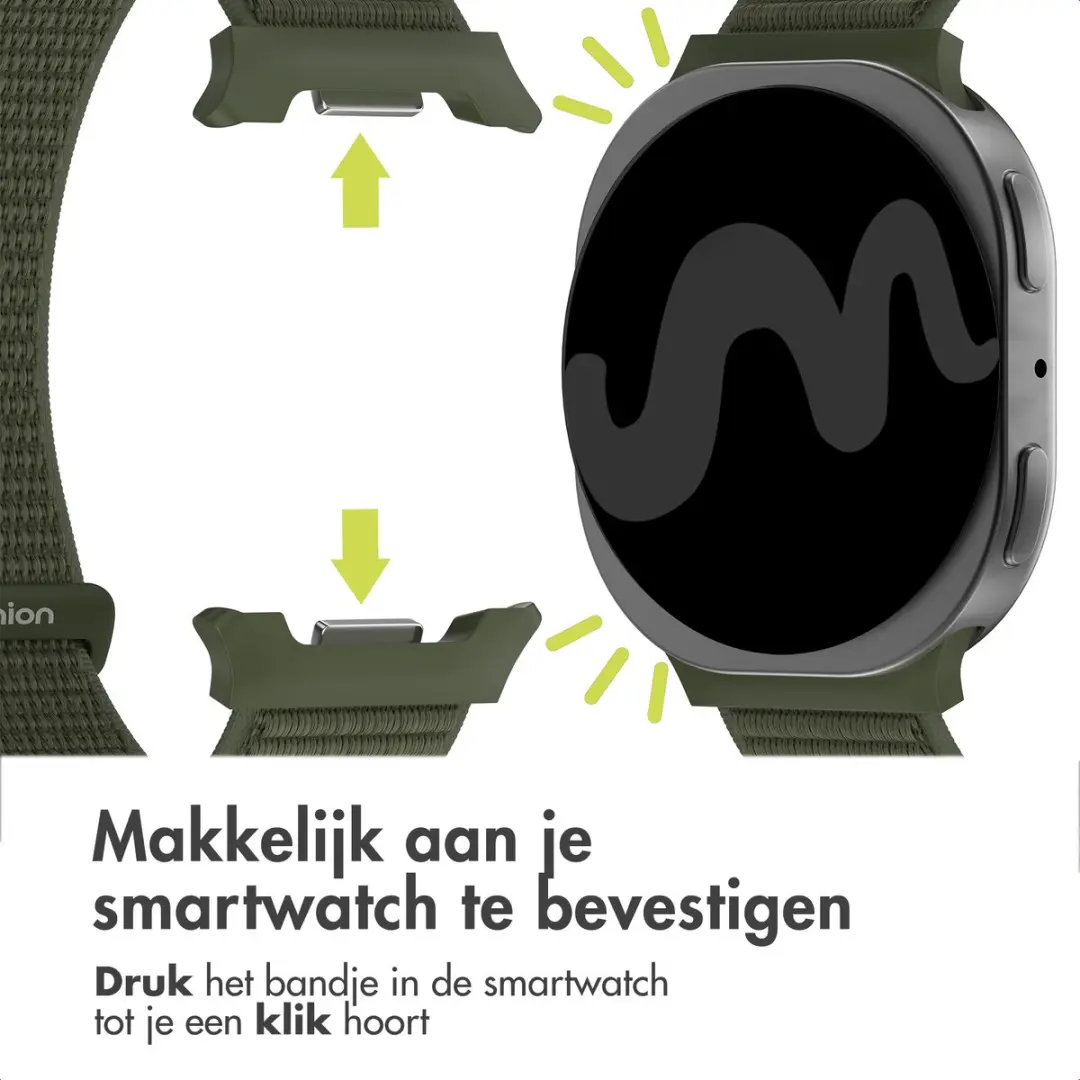 Imoshion Nylon Bandje Samsung Galaxy Watch - Army Green