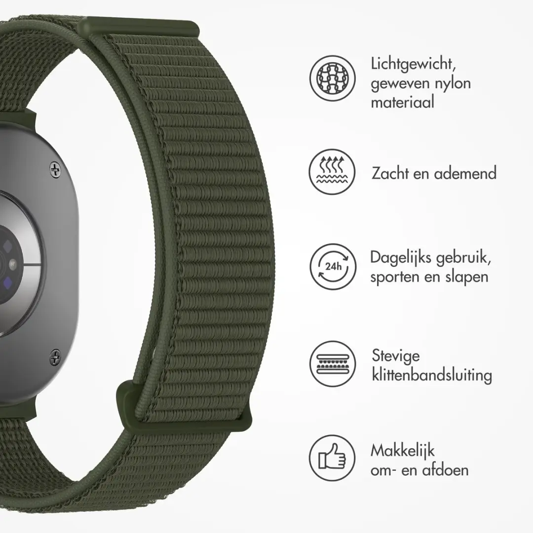 Imoshion Nylon Bandje Samsung Galaxy Watch - Army Green