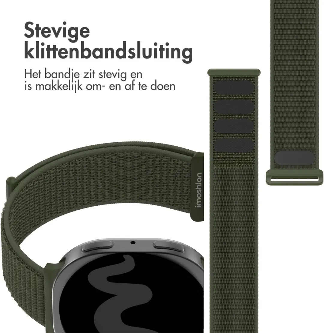 Imoshion Nylon Bandje Samsung Galaxy Watch - Army Green