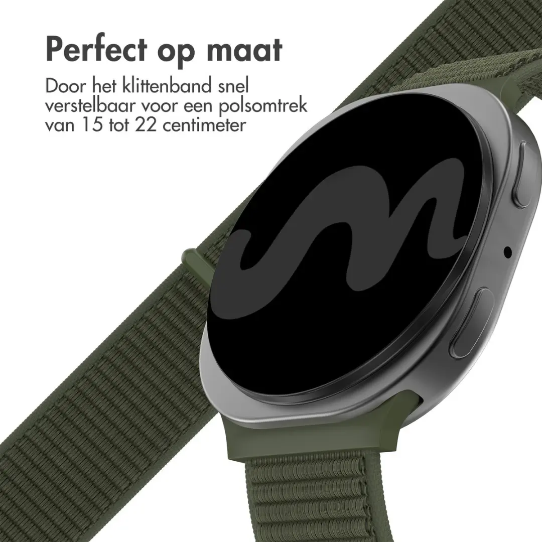 Imoshion Nylon Bandje Samsung Galaxy Watch - Army Green
