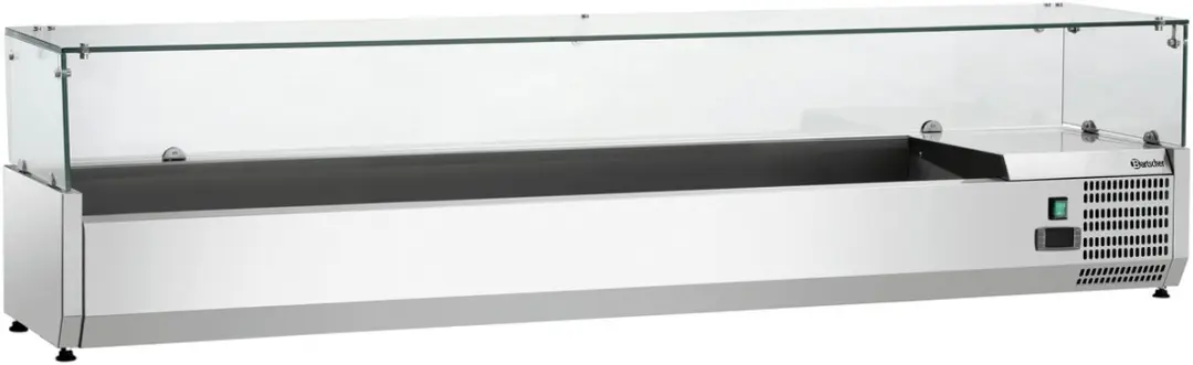 Bartscher GL3-1801 Opzetkoelvitrine - 8x 1/3 GN - RVS
