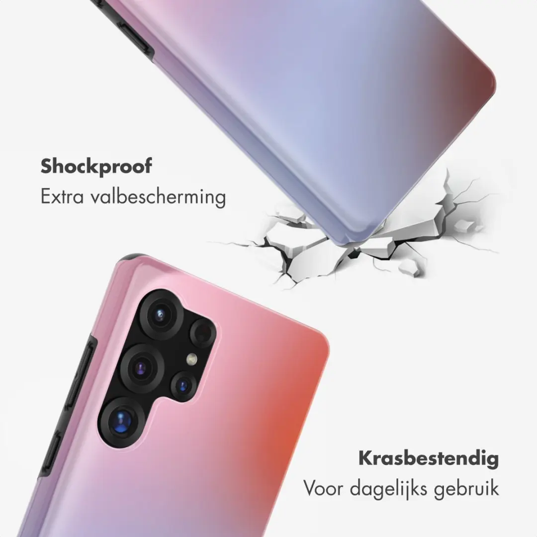 Selencia Hoesje Samsung Galaxy S25 Ultra Gradient Soft Blush