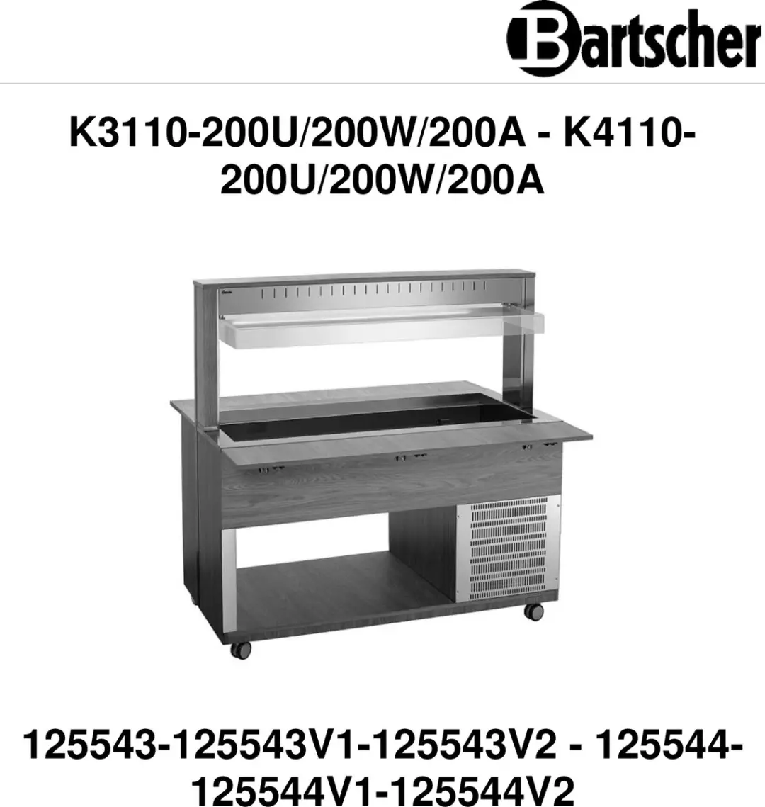 Bartscher Buffetwagen K3110-200U - RVS