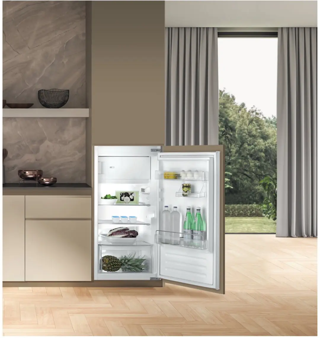 Whirlpool ARG 104702 Combi-koelkast - 149L - Inbouw - Roestvrijstaal