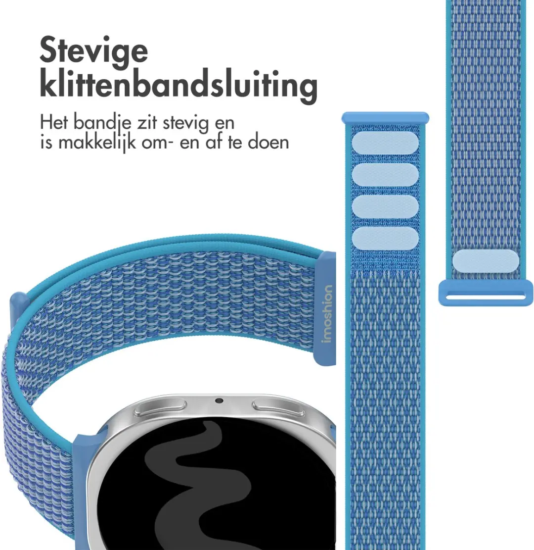 Imoshion Nylon Bandje Samsung Galaxy Watch 8 - Marineblauw