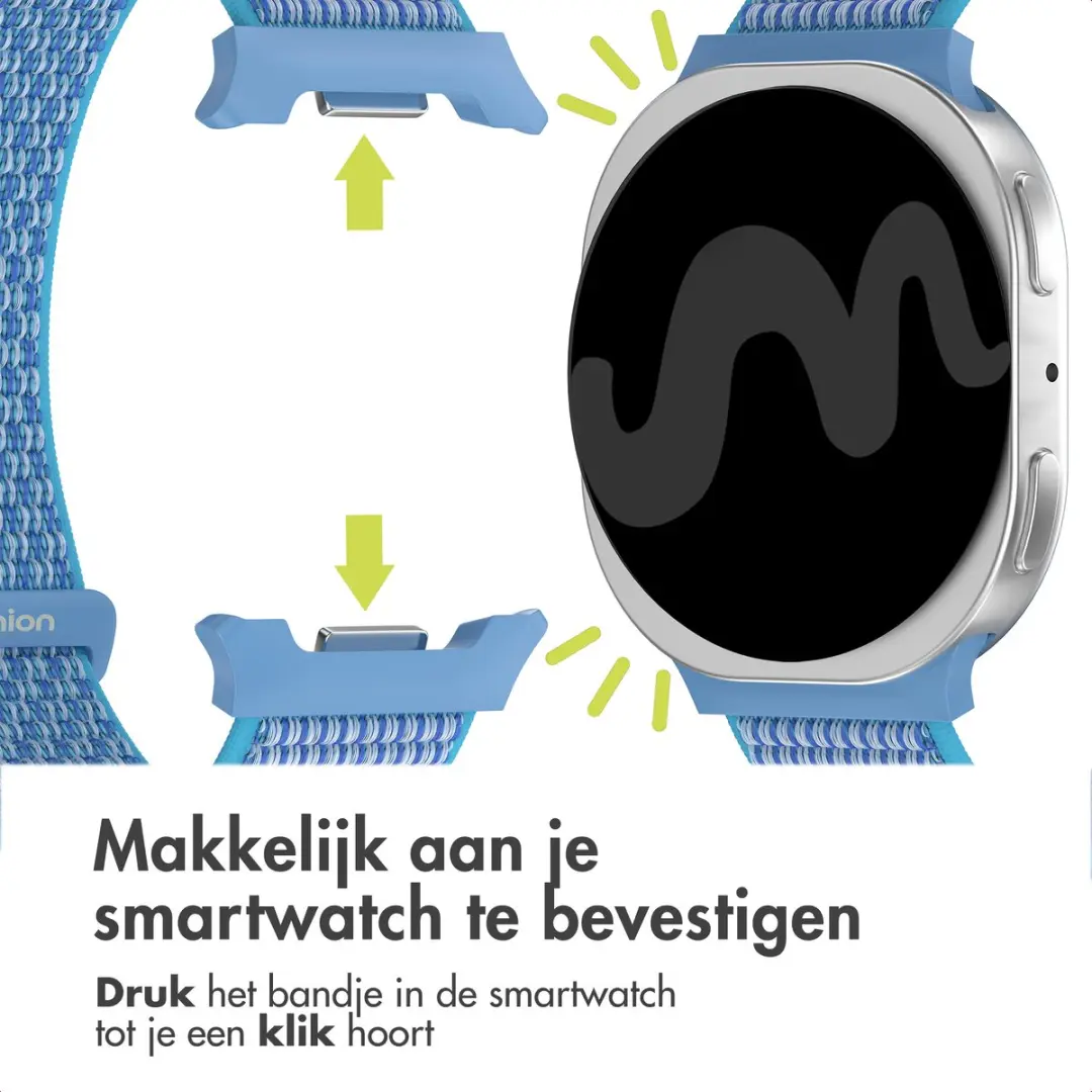 Imoshion Nylon Bandje Samsung Galaxy Watch 8 - Marineblauw