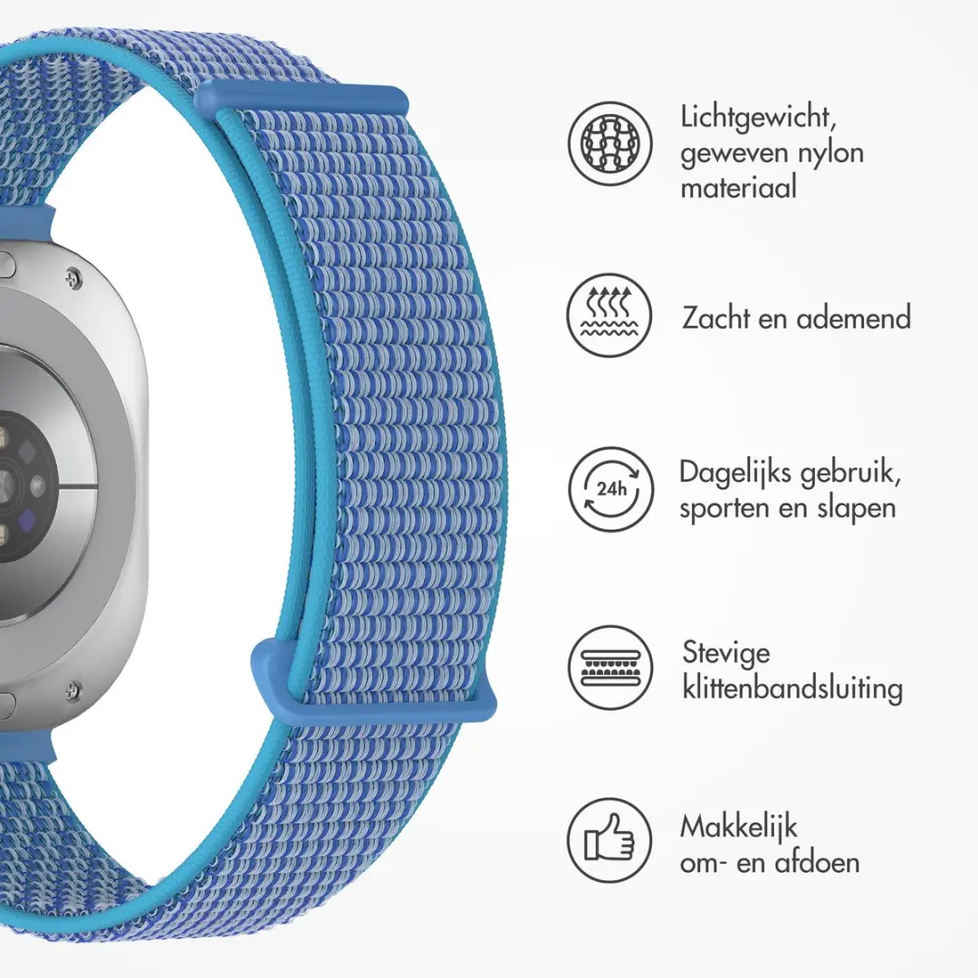 Imoshion Nylon Bandje Samsung Galaxy Watch 8 - Marineblauw