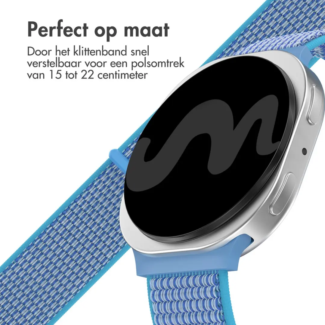 Imoshion Nylon Bandje Samsung Galaxy Watch 8 - Marineblauw
