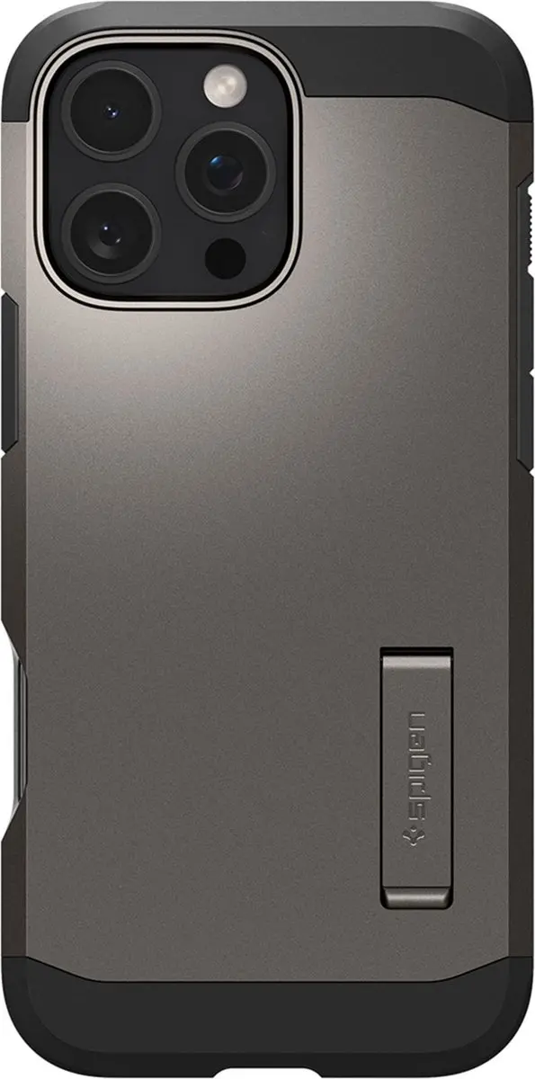 Spigen Tough Armor ACS08012 Hoesje iPhone 16 Pro Max - Grijs