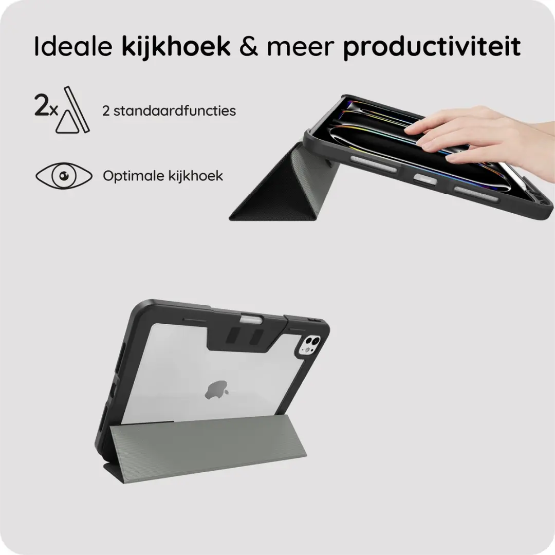 Just in Case TAP2524MT1 iPad Pro 11 Hoes - TriFold Bookcase - Zwart
