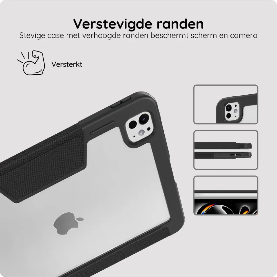 Just in Case TAP2524MT1 iPad Pro 11 Hoes - TriFold Bookcase - Zwart