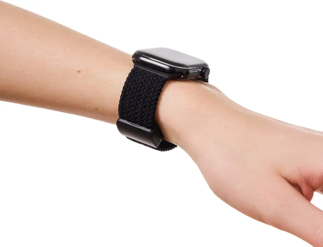 iDeal of Sweden Soft Braid Horlogeband Apple Watch - Zwart