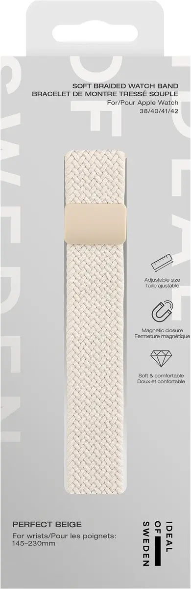 iDeal of Sweden Soft Braid Watchband Apple Watch - Beige