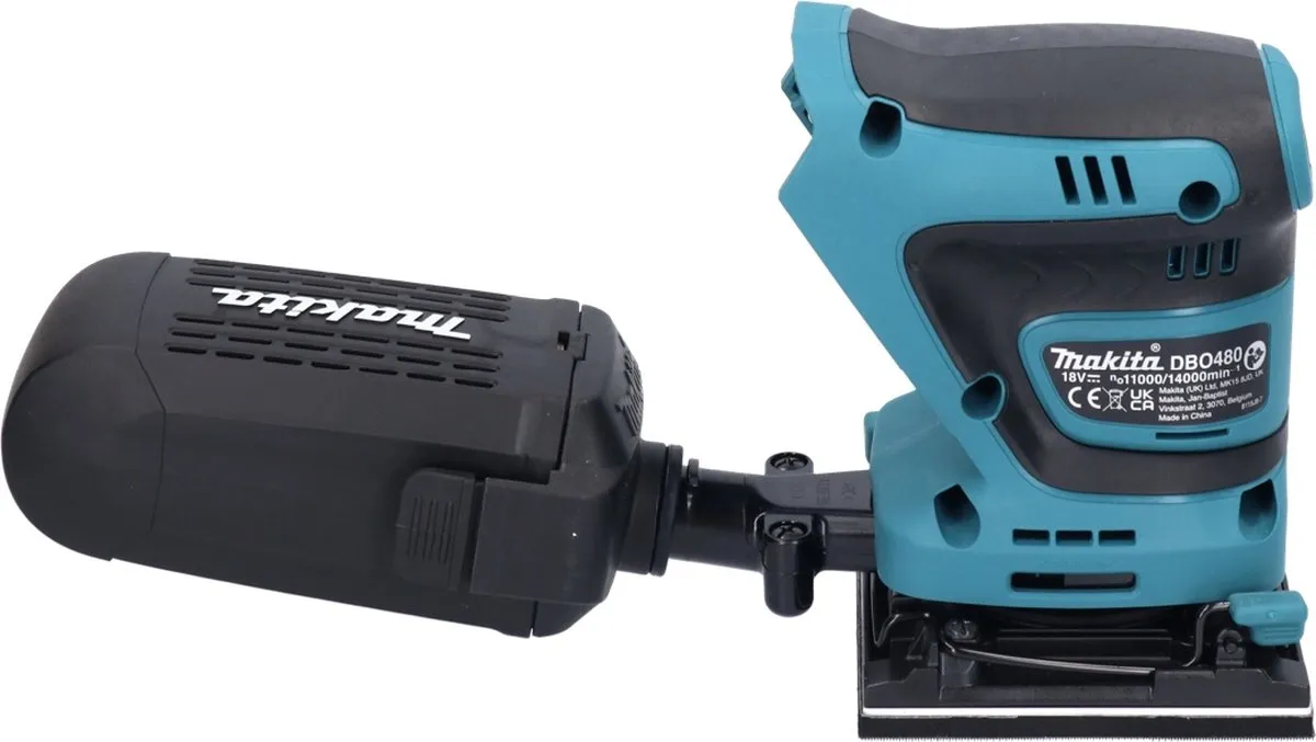 Makita DBO480ZJ Handpalm Vlakschuurmachine 18V - 11.000 tpm