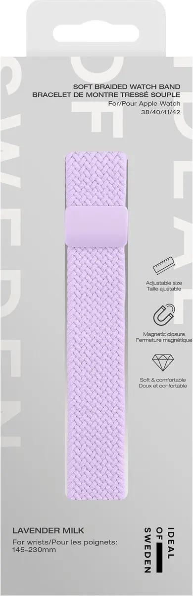 iDeal of Sweden Soft Braid Horlogeband Apple Watch - Lavender Milk