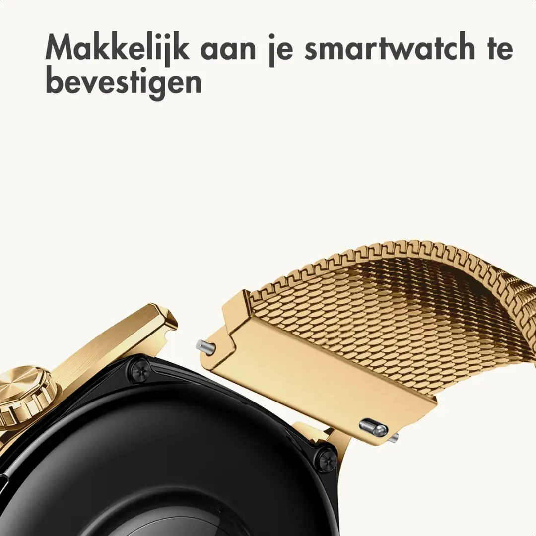 Imoshion Milanees Bandje Goud - One Size - Amazfit Compatibel