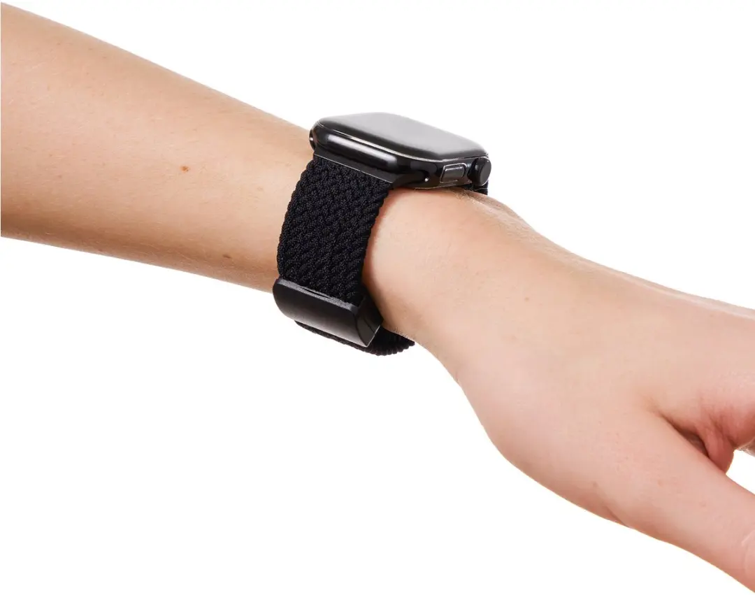 iDeal of Sweden Soft Braid Horlogeband Apple Watch - 38/40/41/42mm Zwart