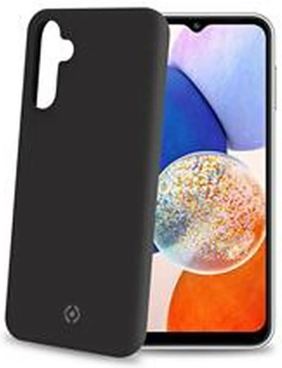 Celly Cromo Siliconen Hoesje Samsung Galaxy A14 - Zwart