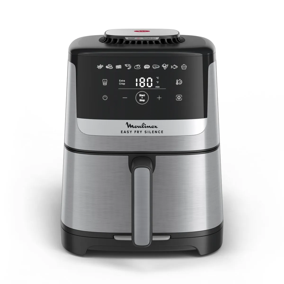 Moulinex Easy Fry Silence EZ552DF0 Airfryer 5L - 1670W - Zwart