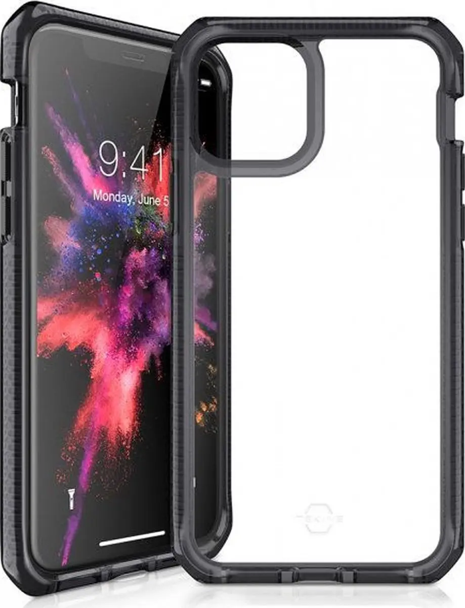 Itskins Supreme Clear Cover Apple iPhone 11 Pro APXE-SUPIC-SMTR - Transparant/Zwart