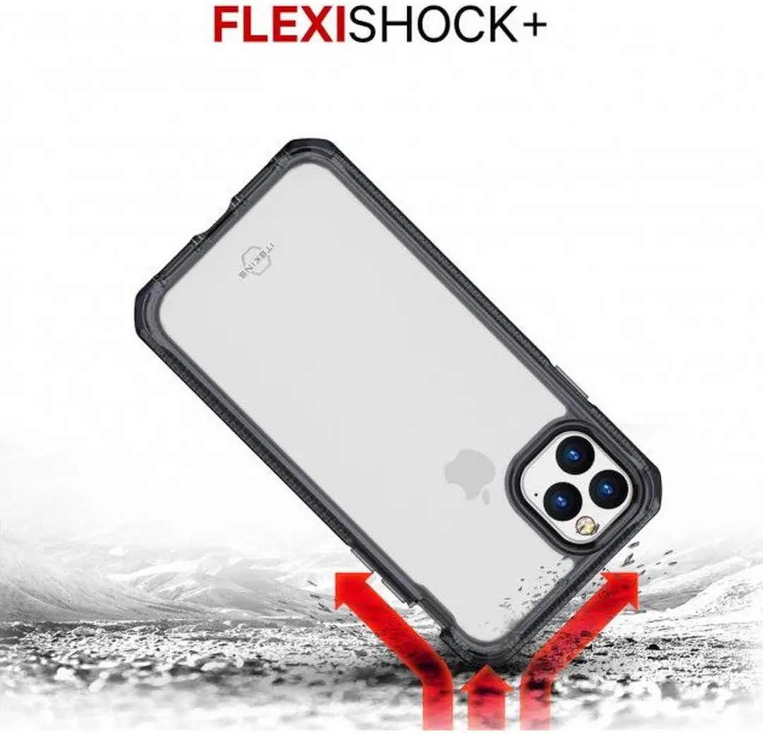 Itskins Supreme Clear Cover Apple iPhone 11 Pro APXE-SUPIC-SMTR - Transparant/Zwart - afbeelding 6 van 6