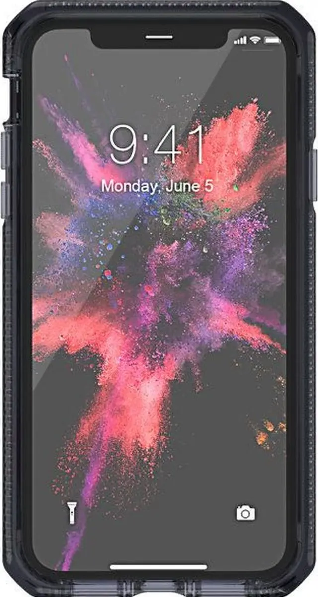 Itskins Supreme Clear Cover Apple iPhone 11 Pro APXE-SUPIC-SMTR - Transparant/Zwart