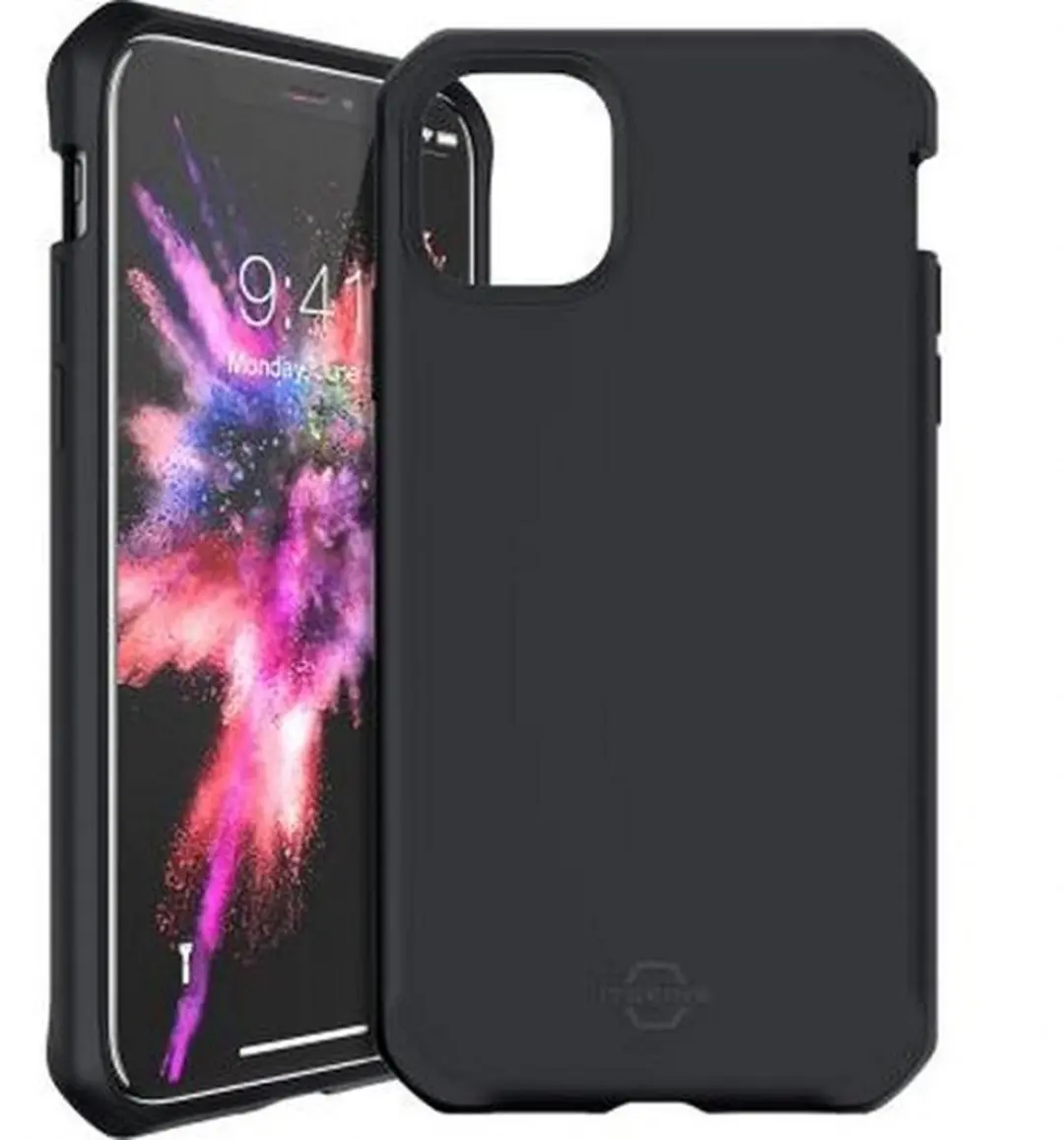 Itskins Hybride Hoesje iPhone 11 Pro ITHYBSILKIP5819BLK - Zwart