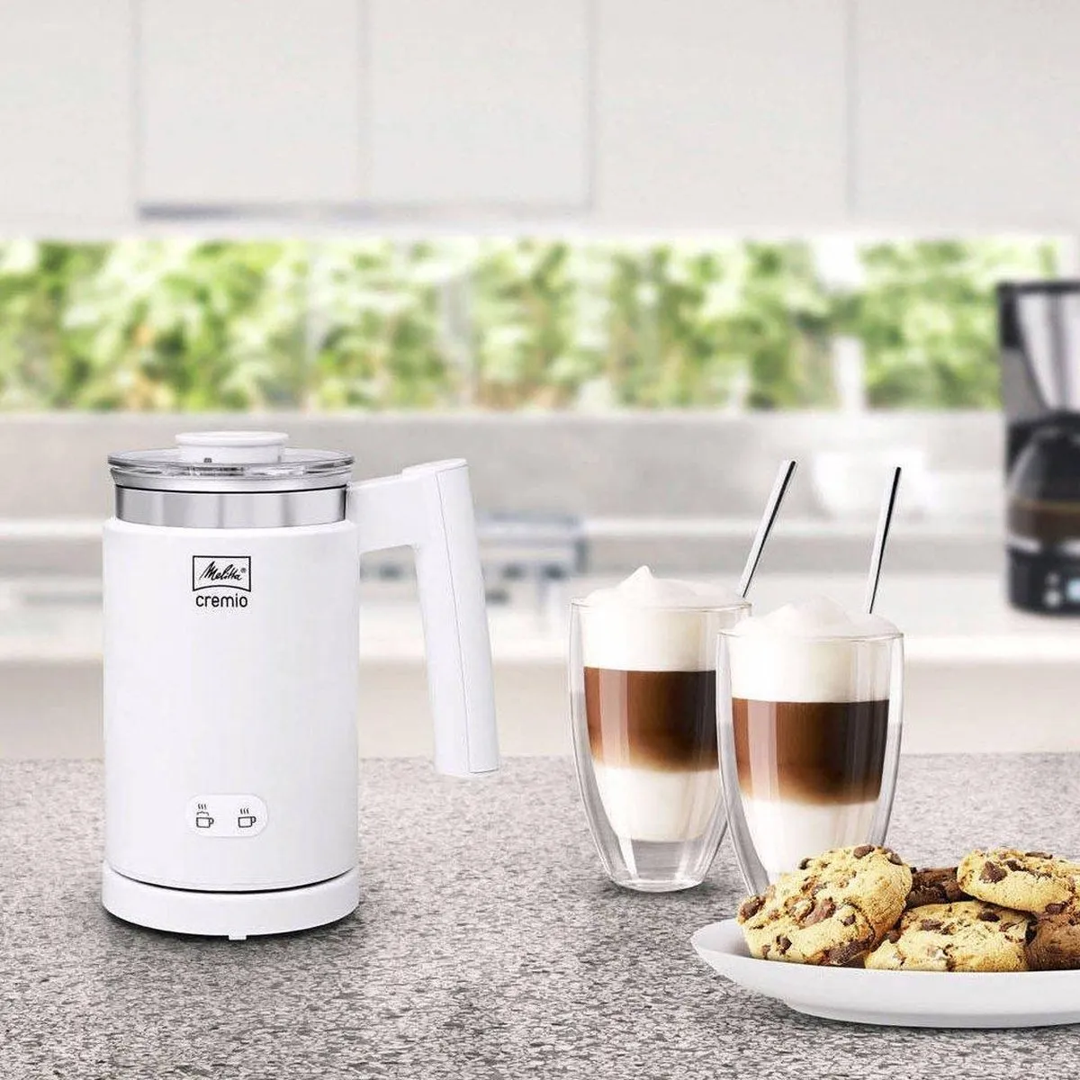Melitta Cremio II - Elektrische melkopschuimer - Wit - Anti-kleefcoating
