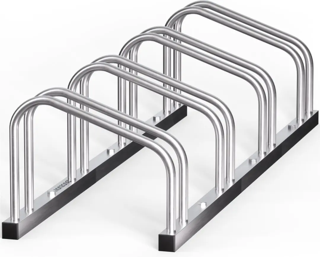 Monzana Fietsenrek 4 Fietsen - 37cm Wielafstand - Grijs