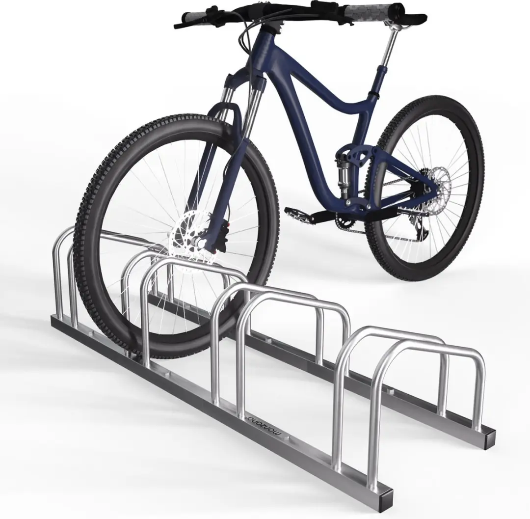 Monzana Fietsenrek 4 Fietsen - 37cm Wielafstand - Grijs