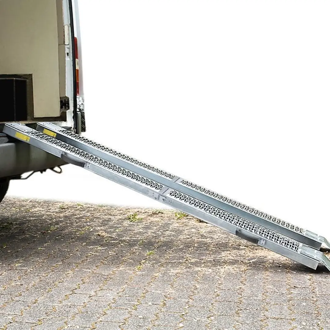 Monzana Oprijplaat Brug 2 Stuks - 400kg - Zilver