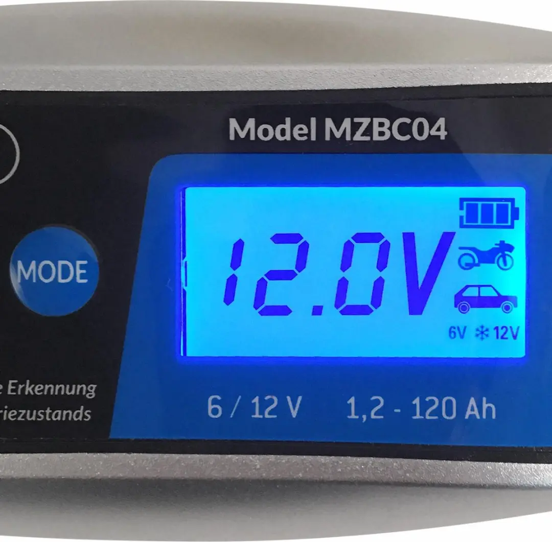 Monzana Acculader 6V/12V Volautomatisch - Zilver