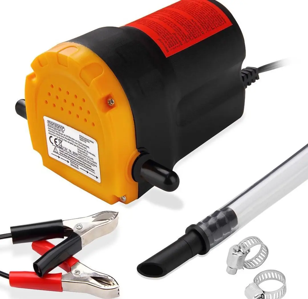 Monzana Elektrische Olie Afvoerpomp 12V 80W - 5L/min - Zwart