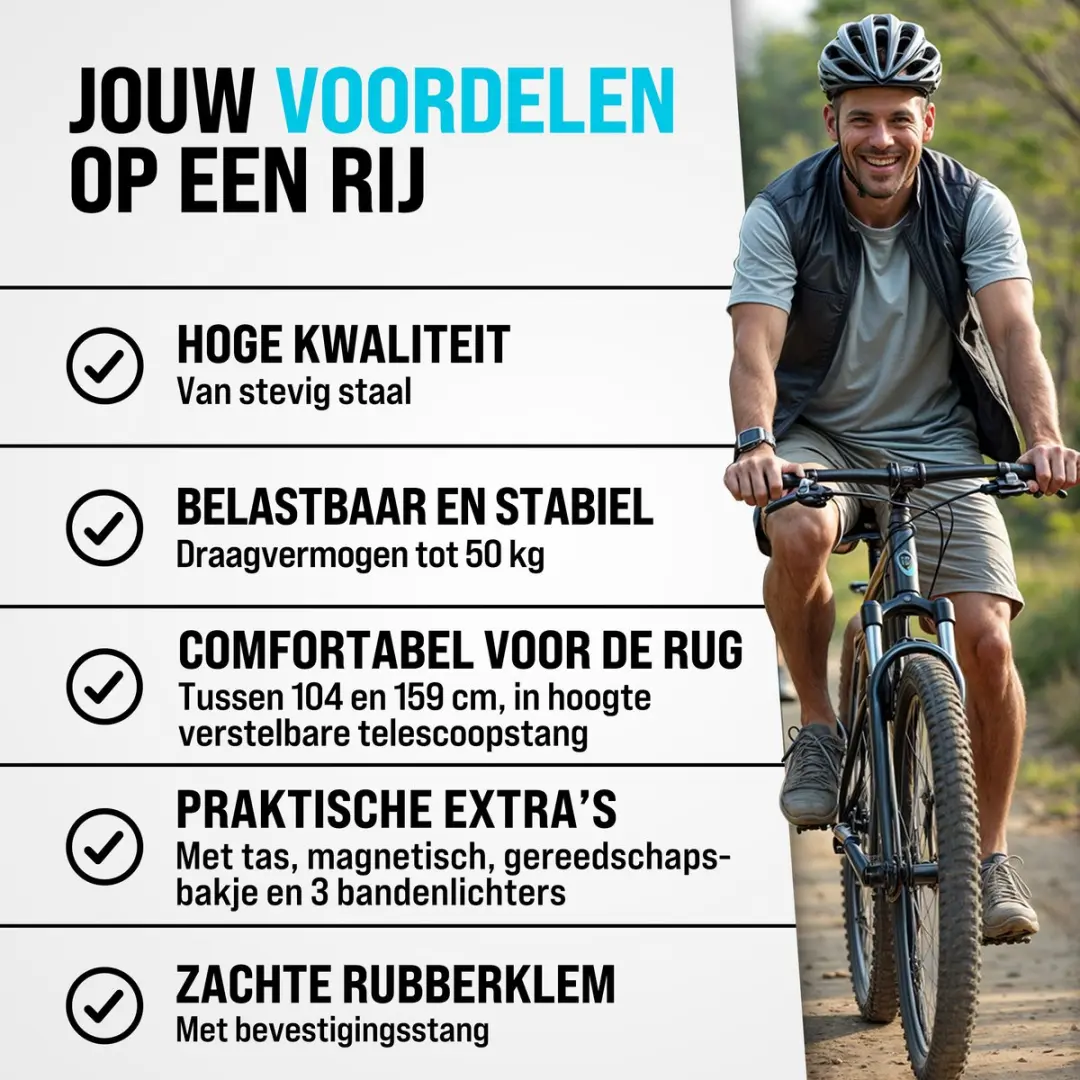Monzana Fietsmontagestandaard 50kg - Inklapbaar - Zwart/blauw
